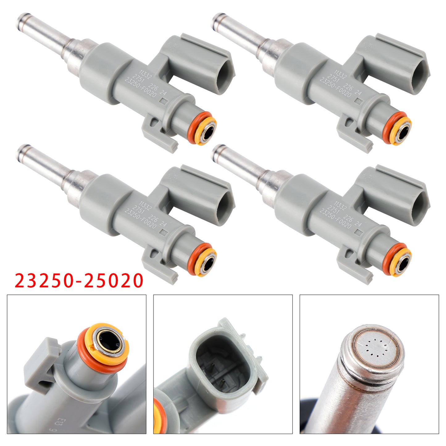 Toyota RAV4 Camry Highlander Lexus NX RX 2.5L 23250-25020 4Pcs Fuel Injector