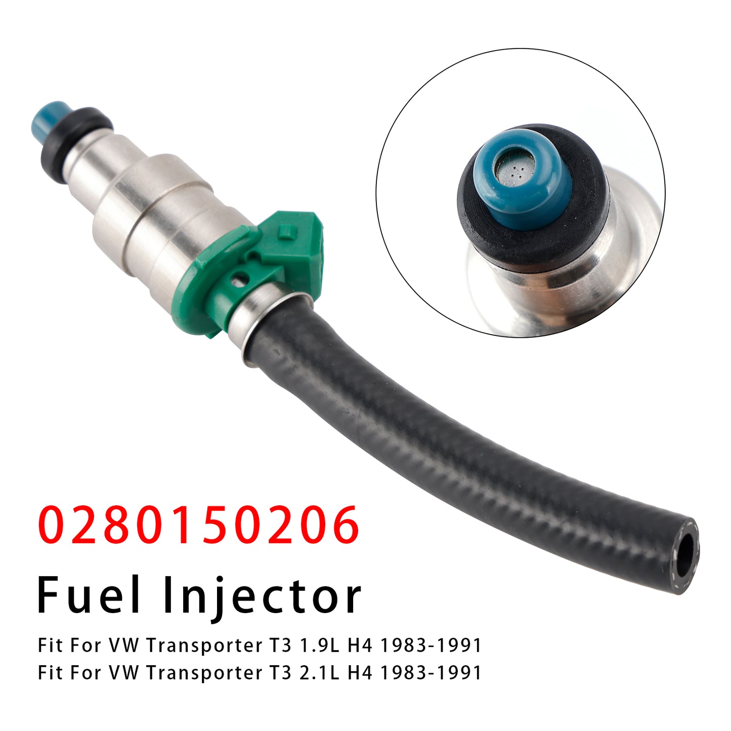 1983-1991 VW Transporter T3 2.1L H4 0280150206 1Pcs Fuel Injector