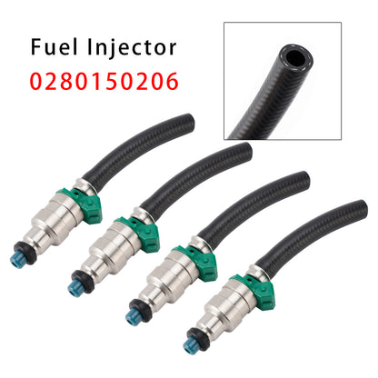 83-91 VW Vanagon Transporter T3 1.9 2.1 0280150206 4Pcs Fuel Injector