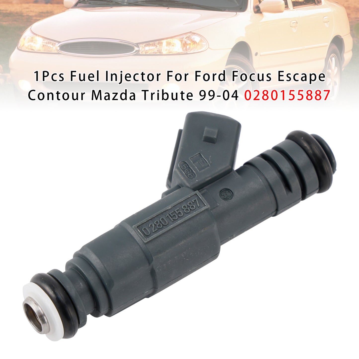 1999-2002 Mercury Cougar L4 2.0L 0280155887 1Pcs Fuel Injector