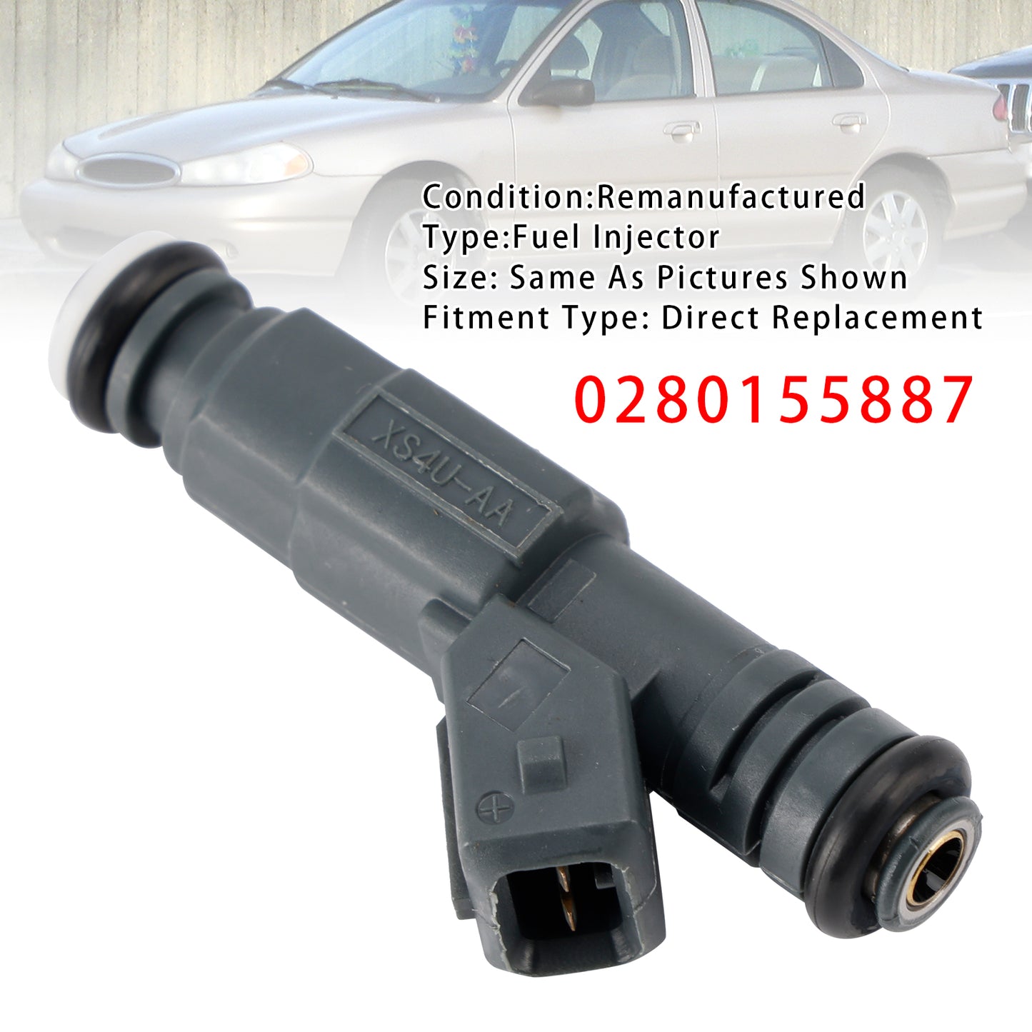 1999-2002 Mercury Cougar L4 2.0L 0280155887 1Pcs Fuel Injector