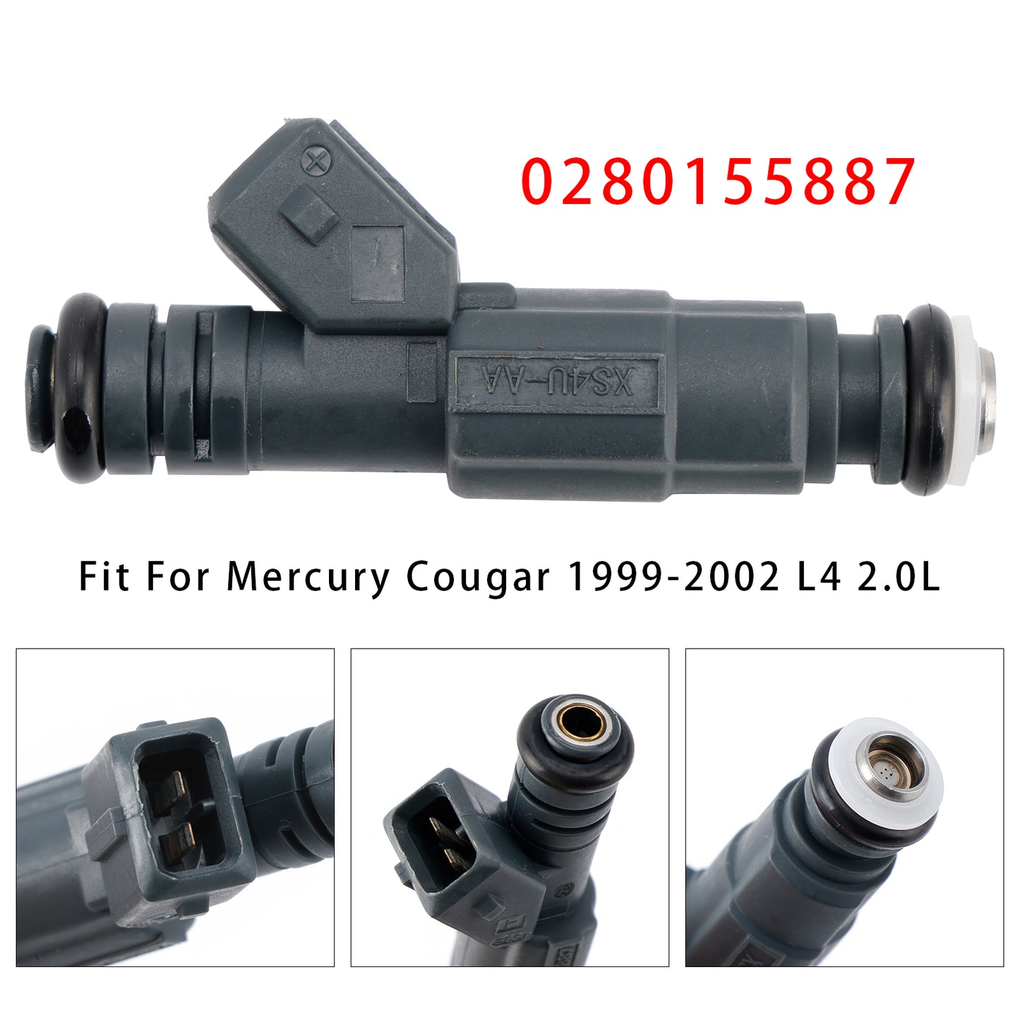 1999-2002 Mercury Cougar L4 2.0L 0280155887 1Pcs Fuel Injector