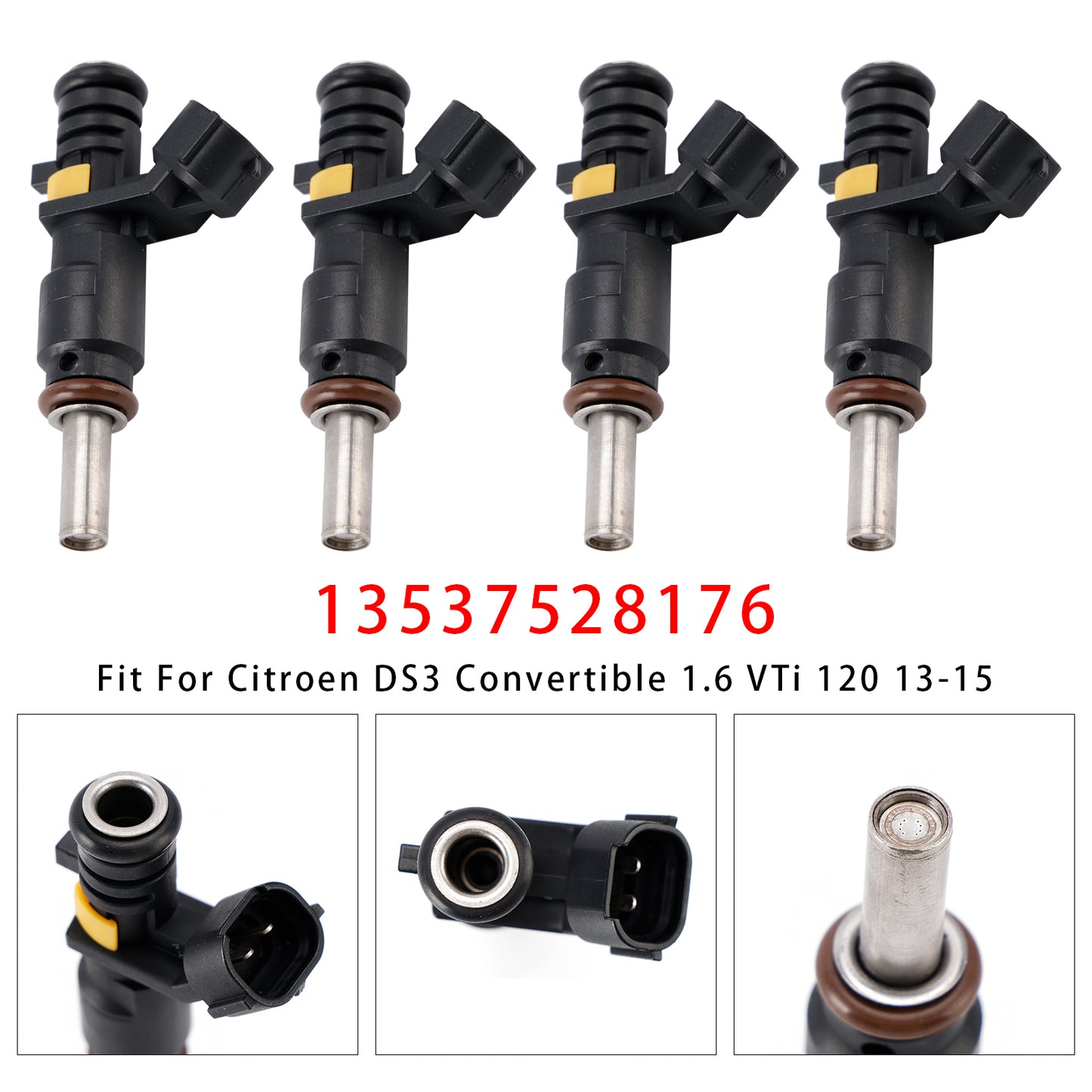 06-12 Mini Cooper R55 R56 Peugeot 207/208 1.6 13537528176 4Pcs Fuel Injector