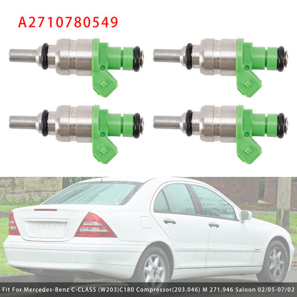 Mercedes C E CLC CLK SLK SLC Sprinter M271 A2710780549 4Pcs Fuel Injector