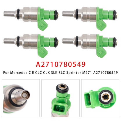 Mercedes C E CLC CLK SLK SLC Sprinter M271 A2710780549 4Pcs Fuel Injector
