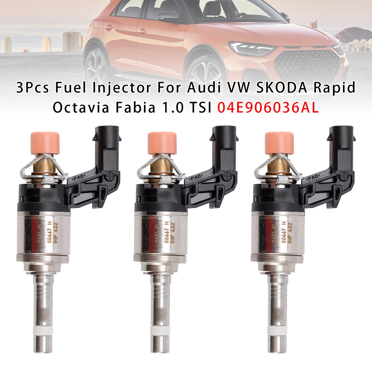 11/2018 AUDI A1 Sportback (GBA) 2.5 TFSI 04E906036AL 3Pcs Fuel Injector