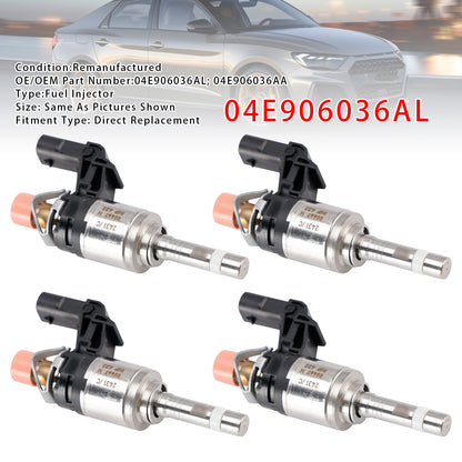 Audi VW SKODA Rapid Octavia Fabia 1.0 TSI 04E906036AL 4Pcs Fuel Injector