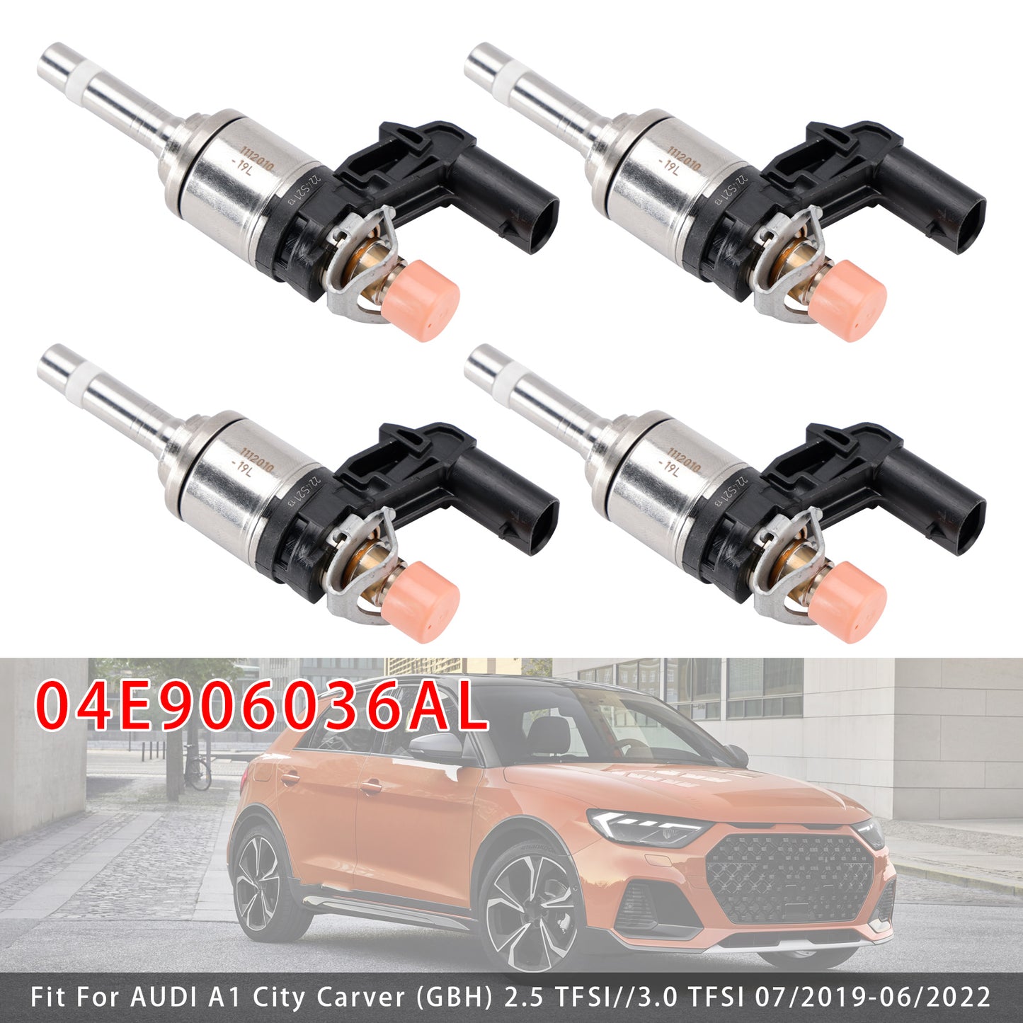 Audi VW SKODA Rapid Octavia Fabia 1.0 TSI 04E906036AL 4Pcs Fuel Injector