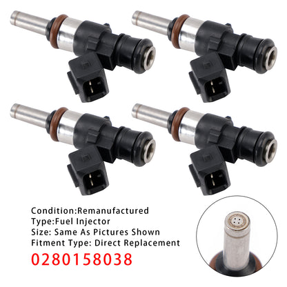 05/2006-05/2010 BMW F800 S (K71) 0280158038 4Pcs Fuel Injector