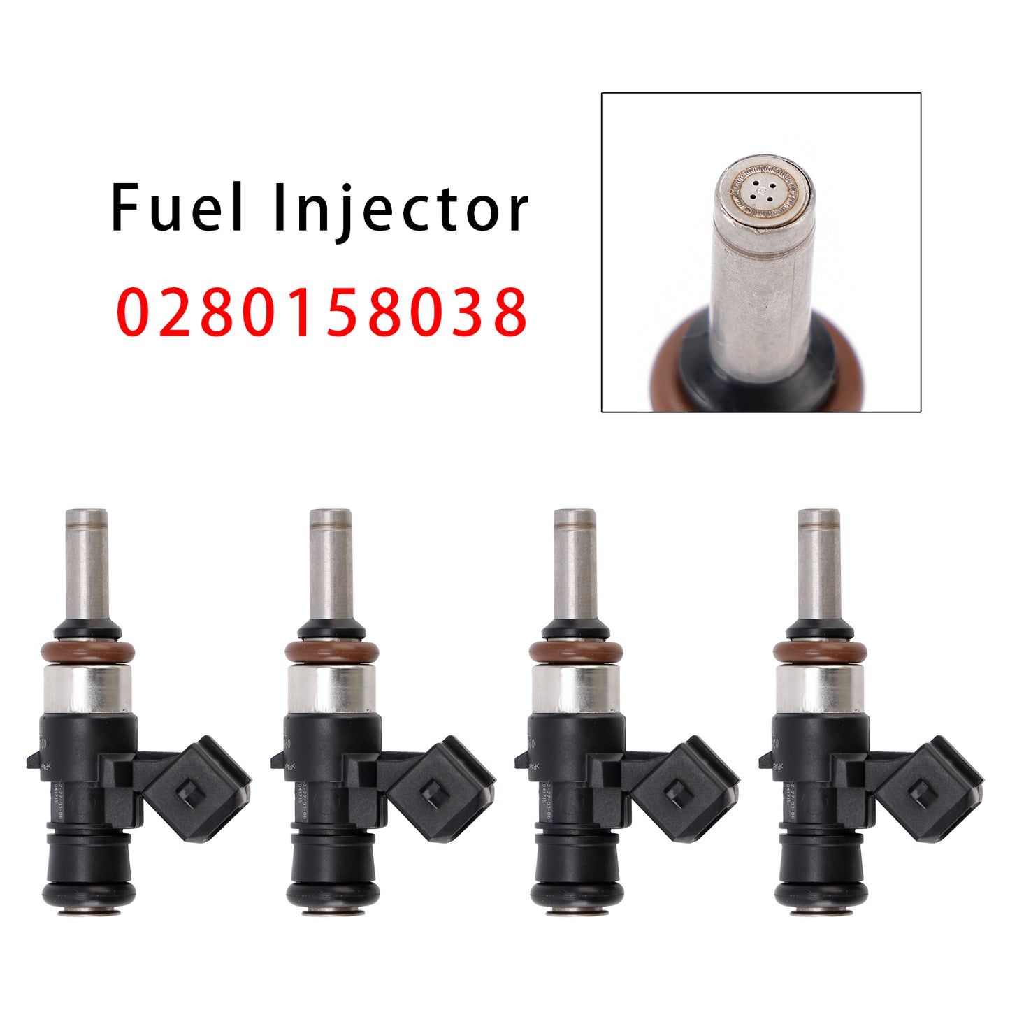 05/2006-05/2010 BMW F800 S (K71) 0280158038 4Pcs Fuel Injector