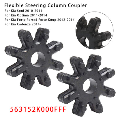 Hyundai Elantra Kia Optima 563152K000FFF 2x Flexible Steering Column Coupler