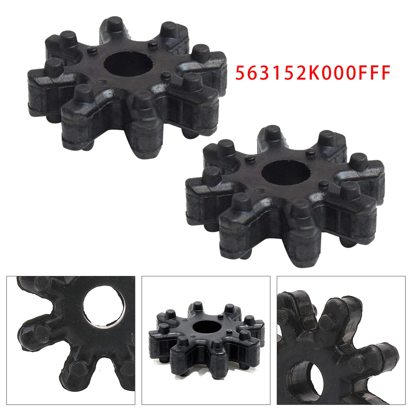 Hyundai Elantra Kia Optima 563152K000FFF 2x Flexible Steering Column Coupler