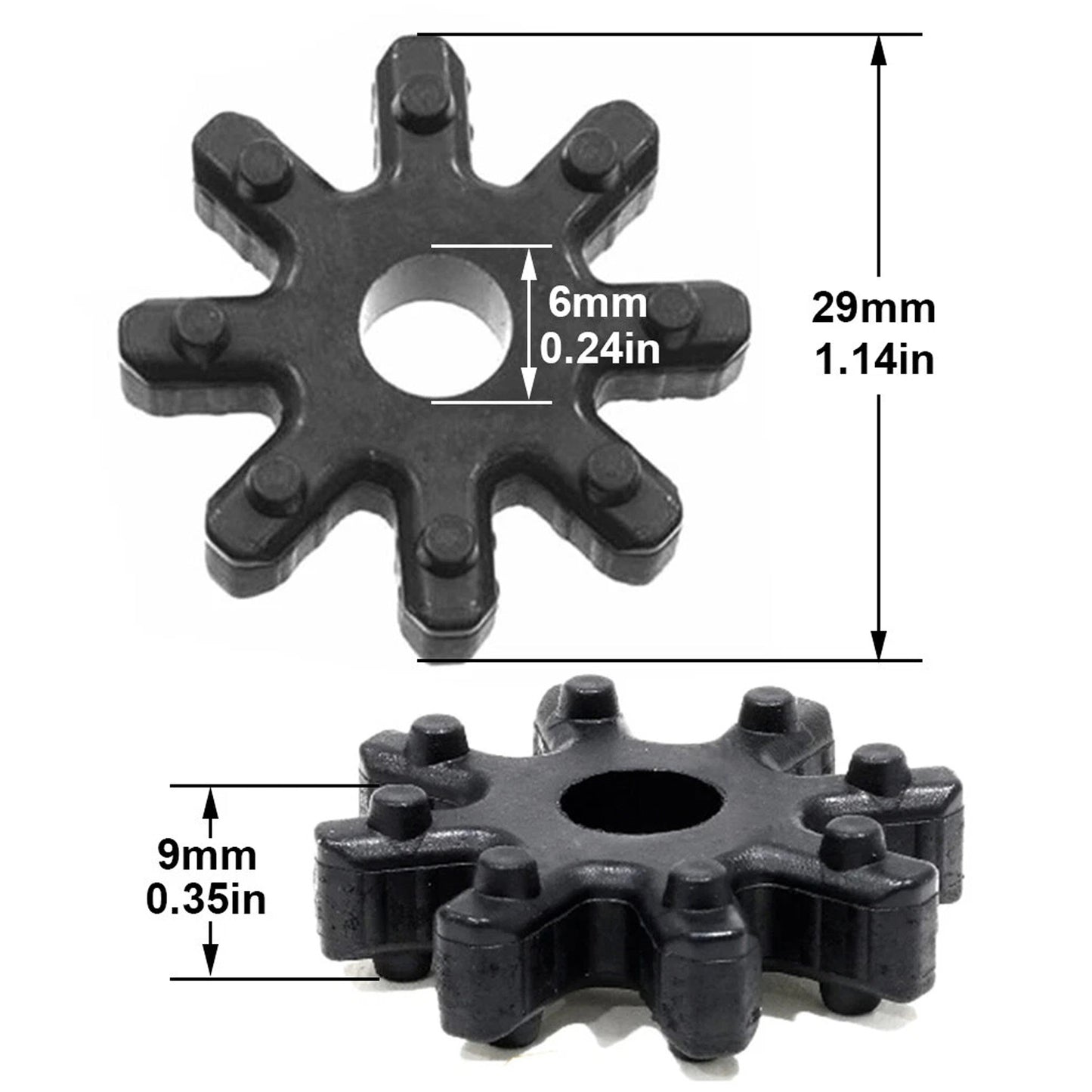 Hyundai Elantra Kia Optima 563152K000FFF 2x Flexible Steering Column Coupler