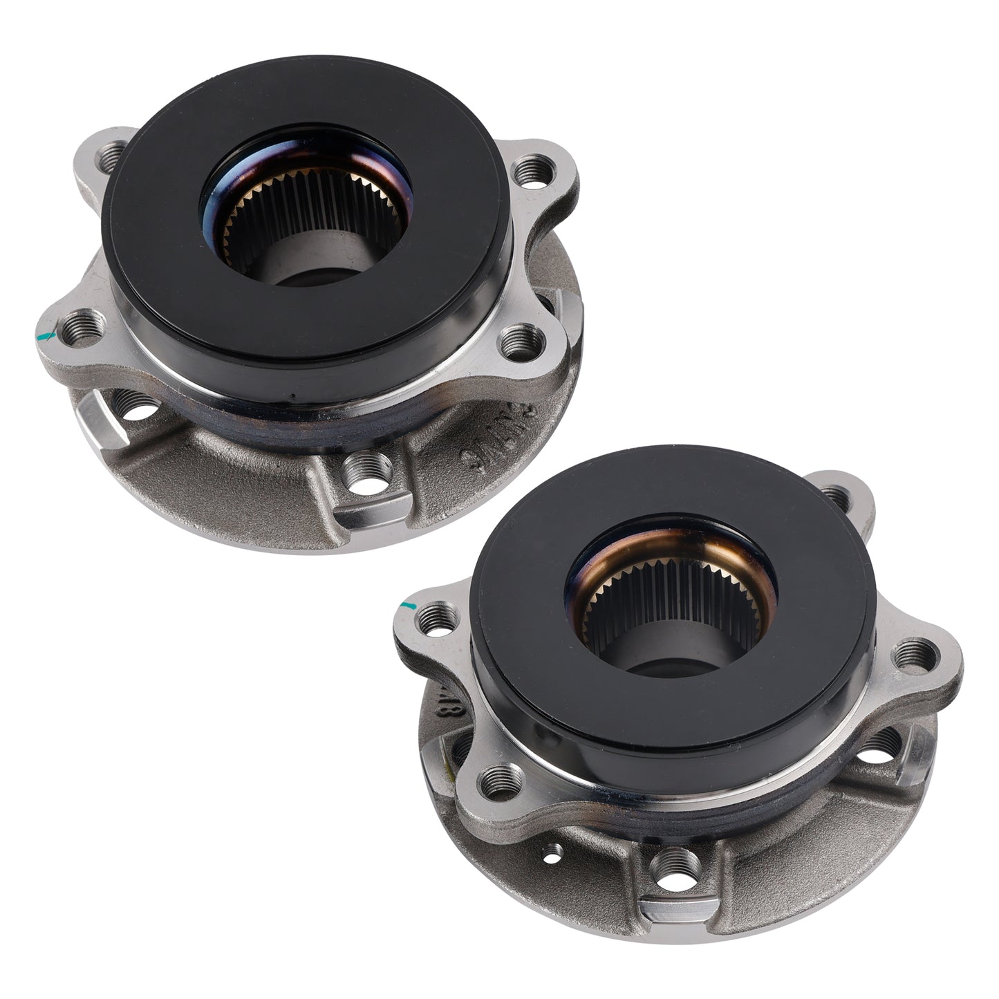 2x Front Wheel Hub Flange+Bearing+Bolts Kit Audi A4 8K A6 C7 A5 8T A8 4H Q5 4H0498625D