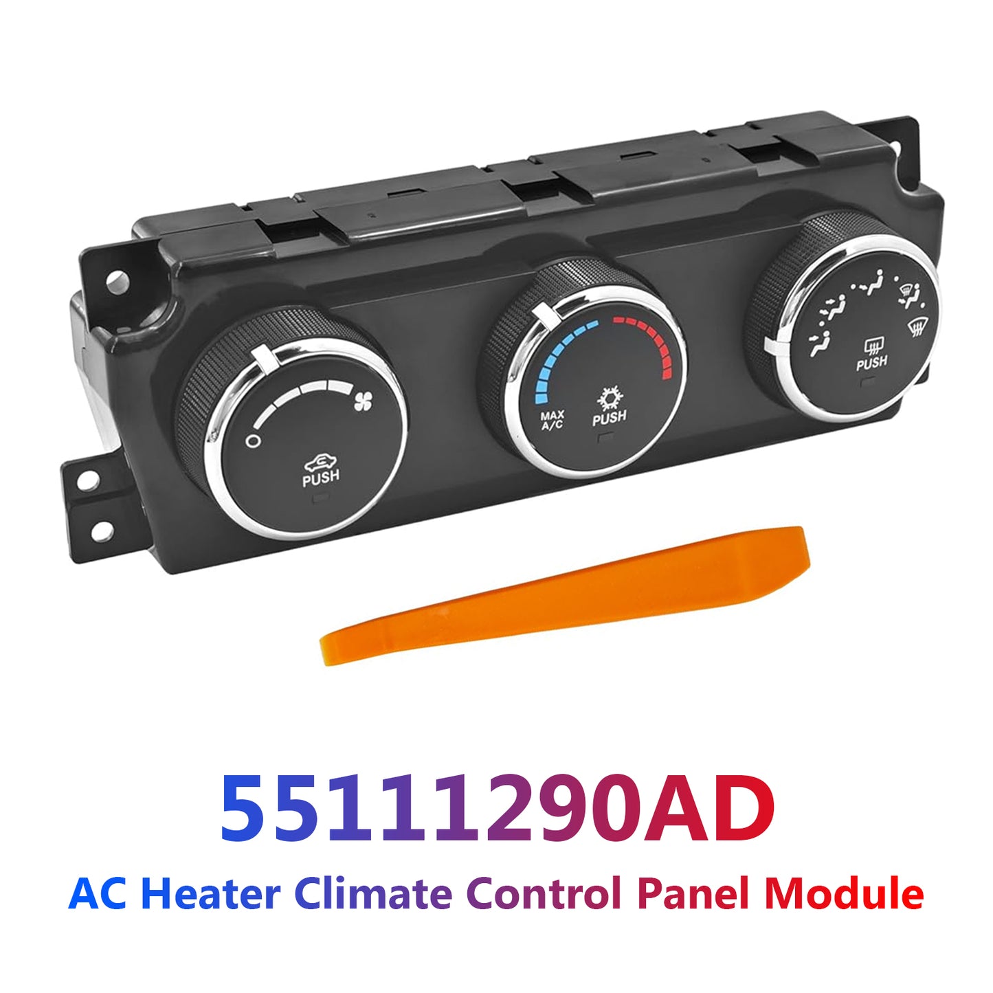 2012-2012 Ram 3500 55111290 AC Heater Climate Control Panel Module
