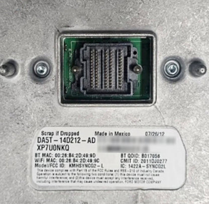 Ford Vin Programmed NAV DA8T-14F239-BK Sync 2 APIM Navigation Module