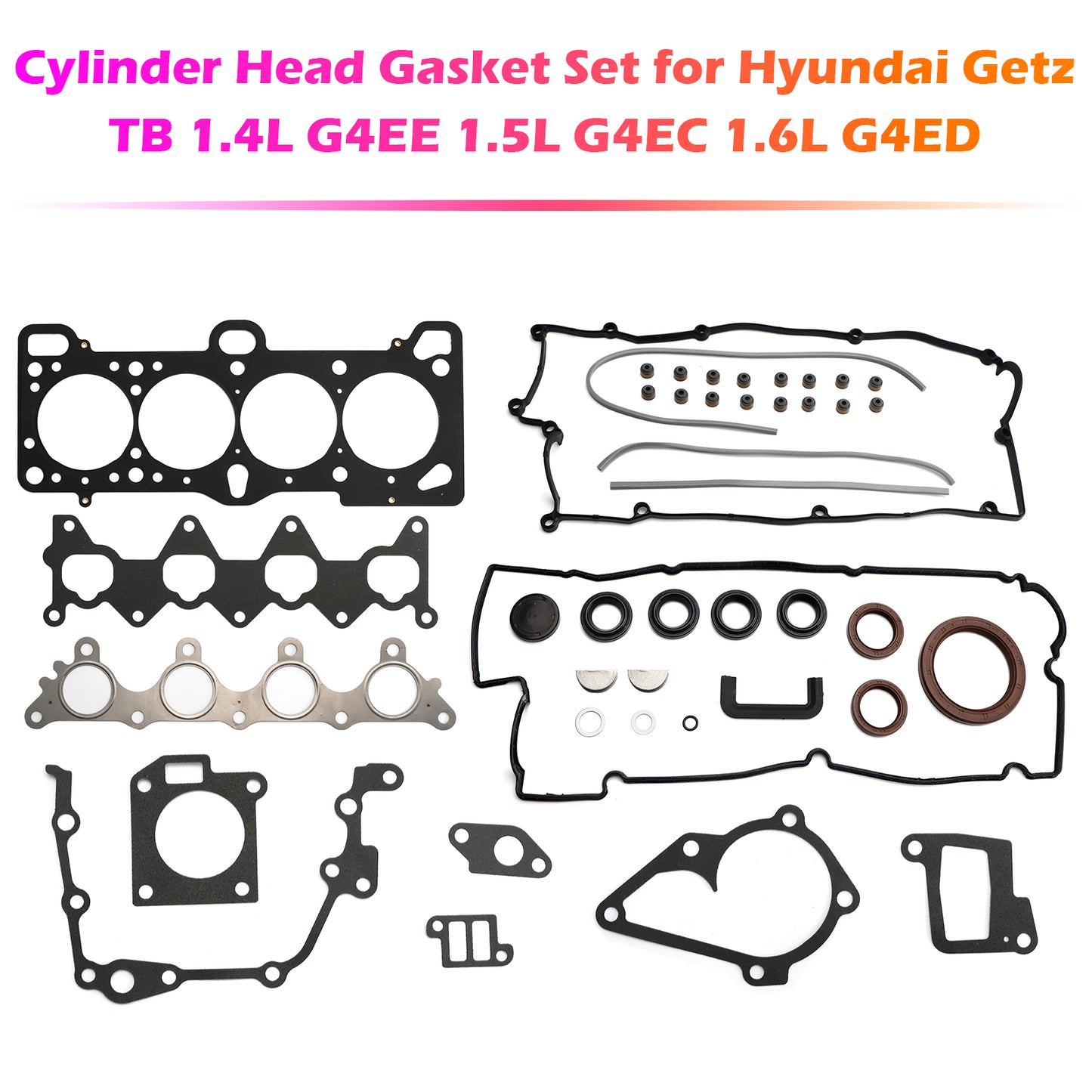 Hyundai Getz TB 1.4L G4EE 1.5L G4EC 1.6L G4ED Cylinder Head Gasket Set