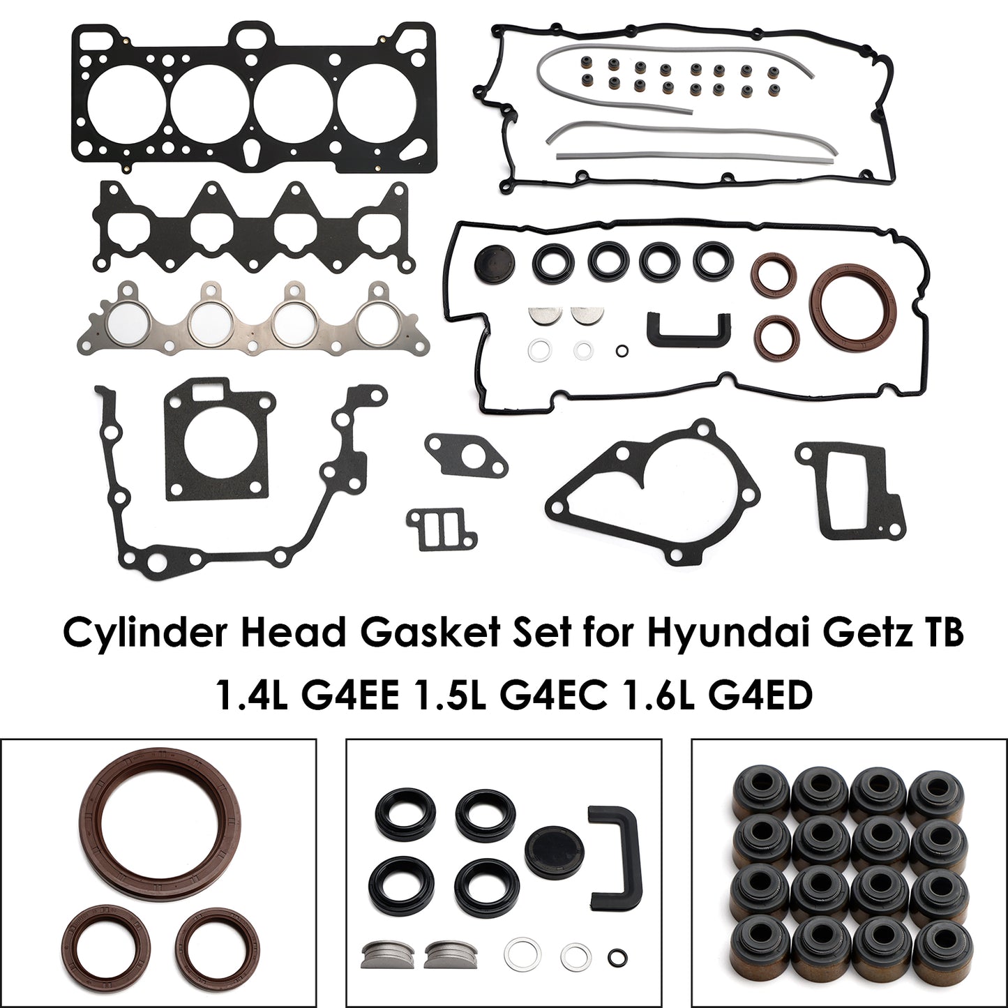 Hyundai Getz TB 1.4L G4EE 1.5L G4EC 1.6L G4ED Cylinder Head Gasket Set
