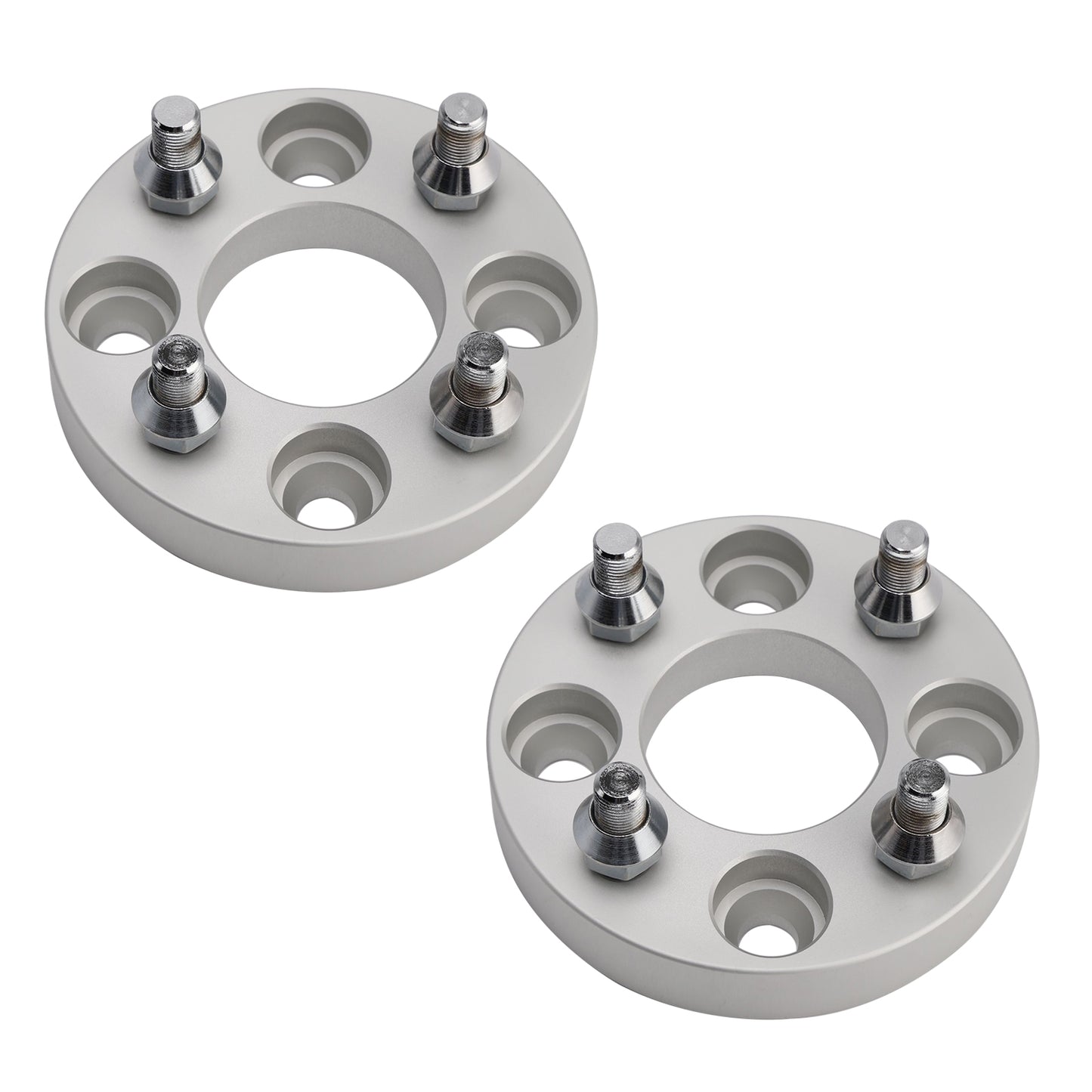 1 Inch Golf Cart Wheel Spacers Kit With Lug Nuts Silver Yamaha Golfcart Club Car Ezgo