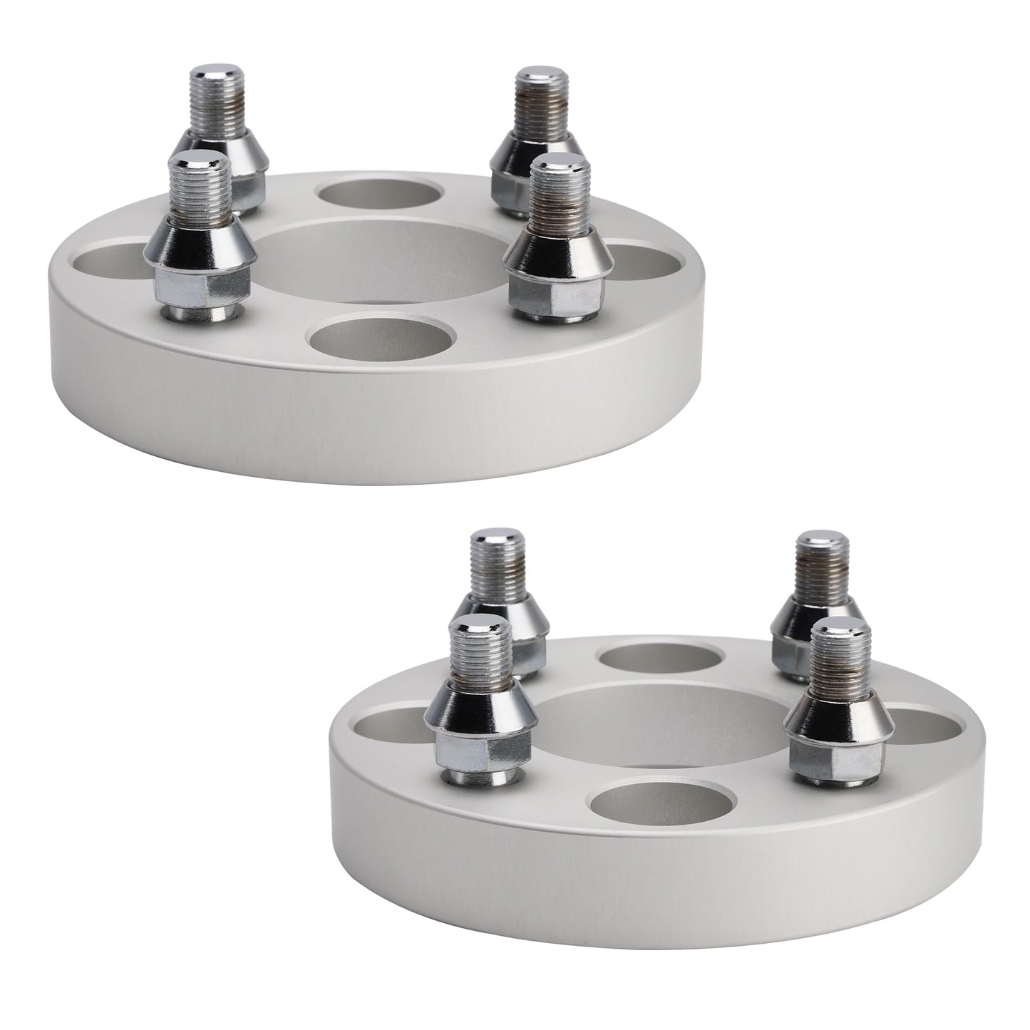 1 Inch Golf Cart Wheel Spacers Kit With Lug Nuts Silver Yamaha Golfcart Club Car Ezgo