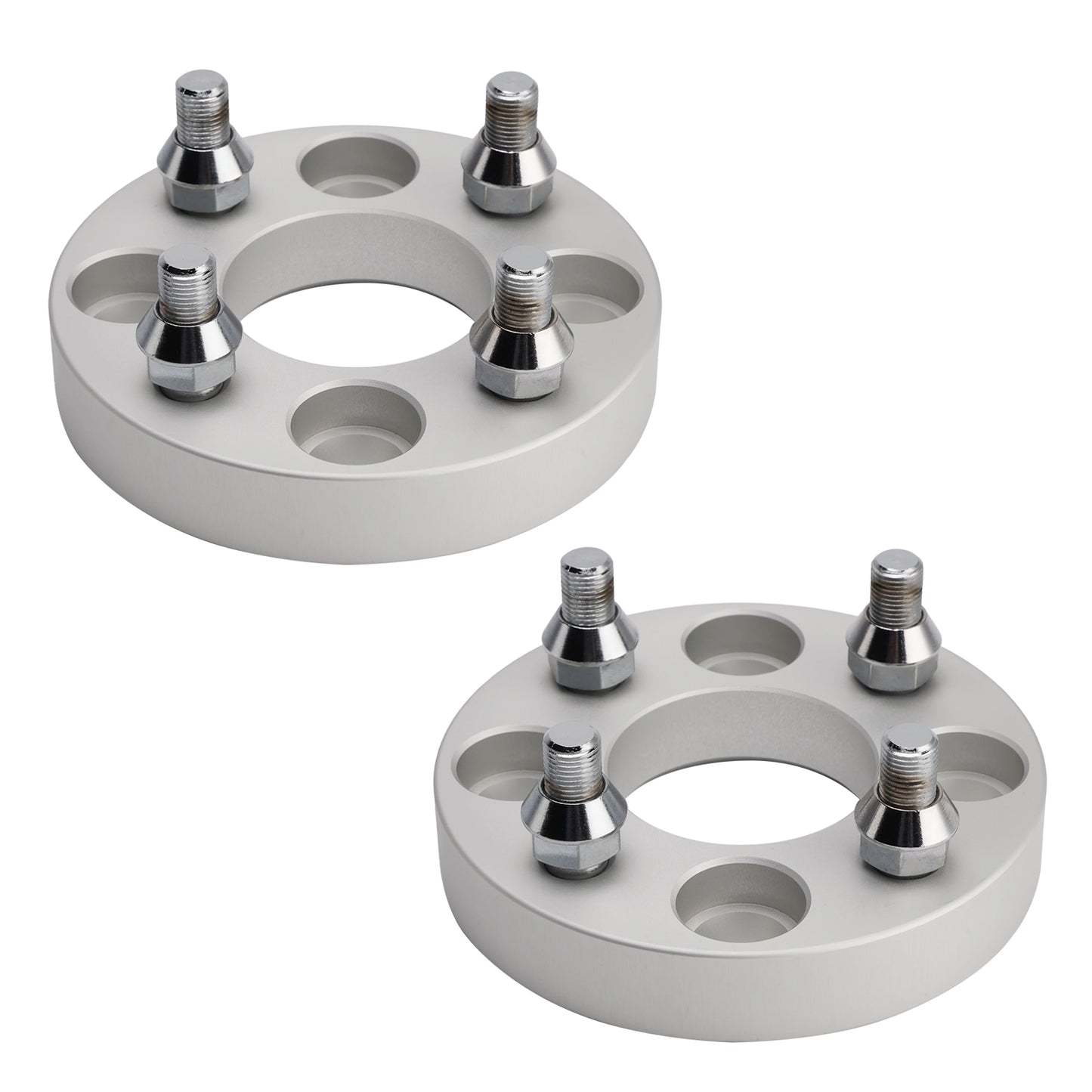 1 Inch Golf Cart Wheel Spacers Kit With Lug Nuts Silver Yamaha Golfcart Club Car Ezgo
