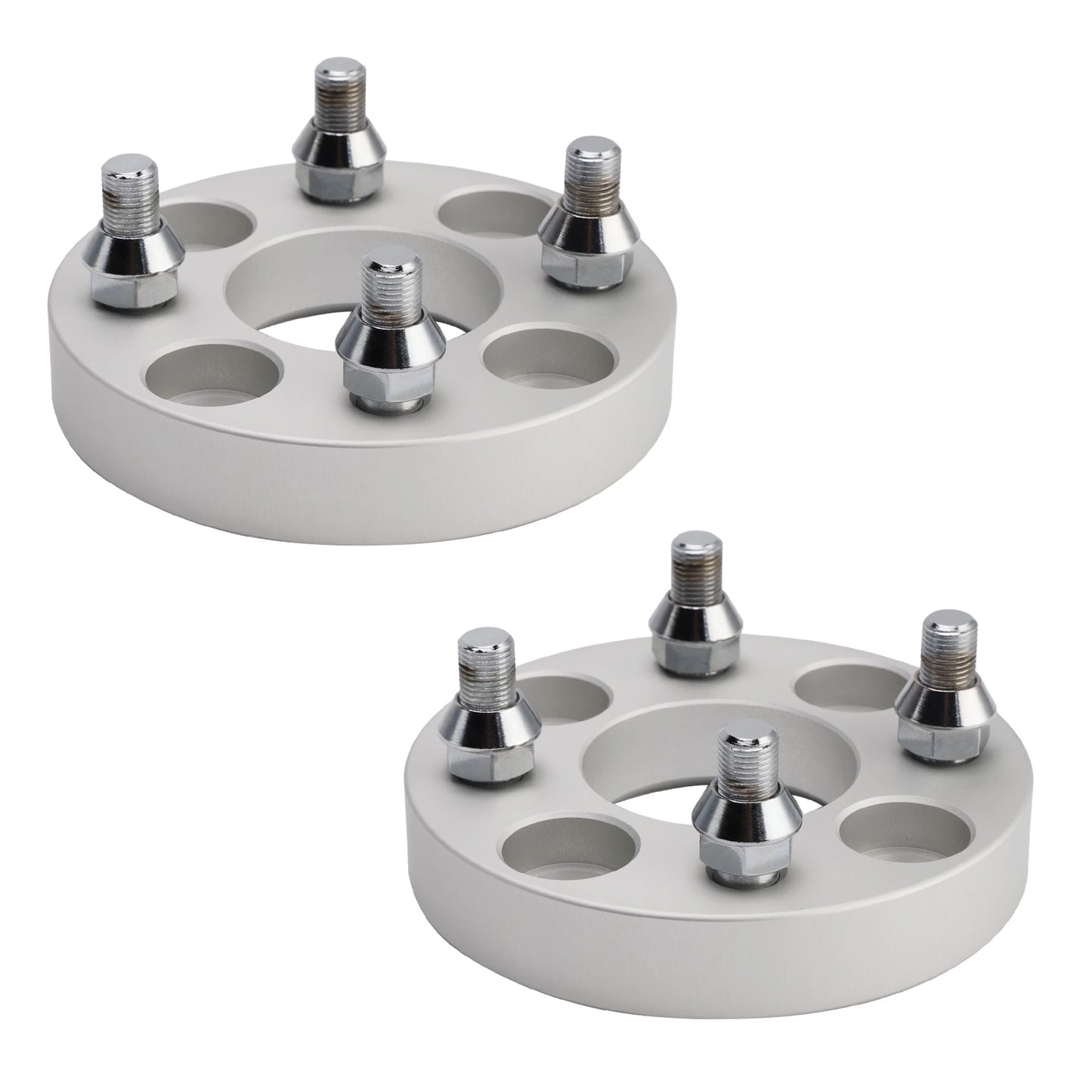1 Inch Golf Cart Wheel Spacers Kit With Lug Nuts Silver Yamaha Golfcart Club Car Ezgo