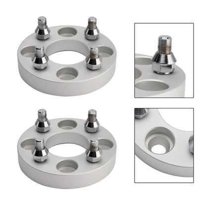 1 Inch Golf Cart Wheel Spacers Kit With Lug Nuts Silver Yamaha Golfcart Club Car Ezgo