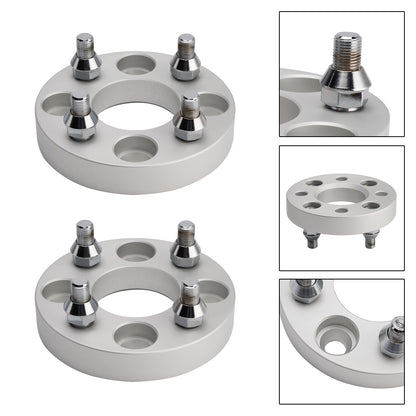 1 Inch Golf Cart Wheel Spacers Kit With Lug Nuts Silver Yamaha Golfcart Club Car Ezgo