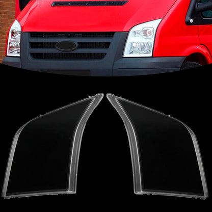 2Pcs Clear Headlight Lens Cover Shell 2006-2014 FORD TRANSIT MK7