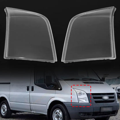 2Pcs Clear Headlight Lens Cover Shell 2006-2014 FORD TRANSIT MK7
