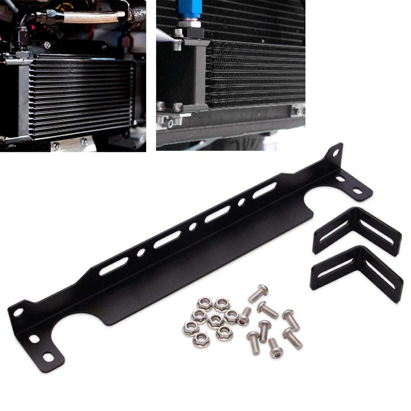 Japanese-Style Oil Cooler Oil Cooler Mounting Bracket Kit 340mm 13.4inch