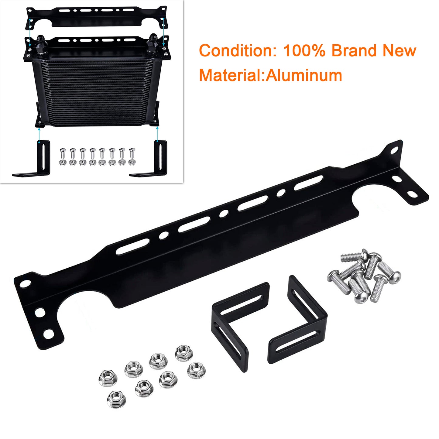 Cooler Mounting Bracket Kit 330mm 13.4inch British-Style Oil Cooler Oil