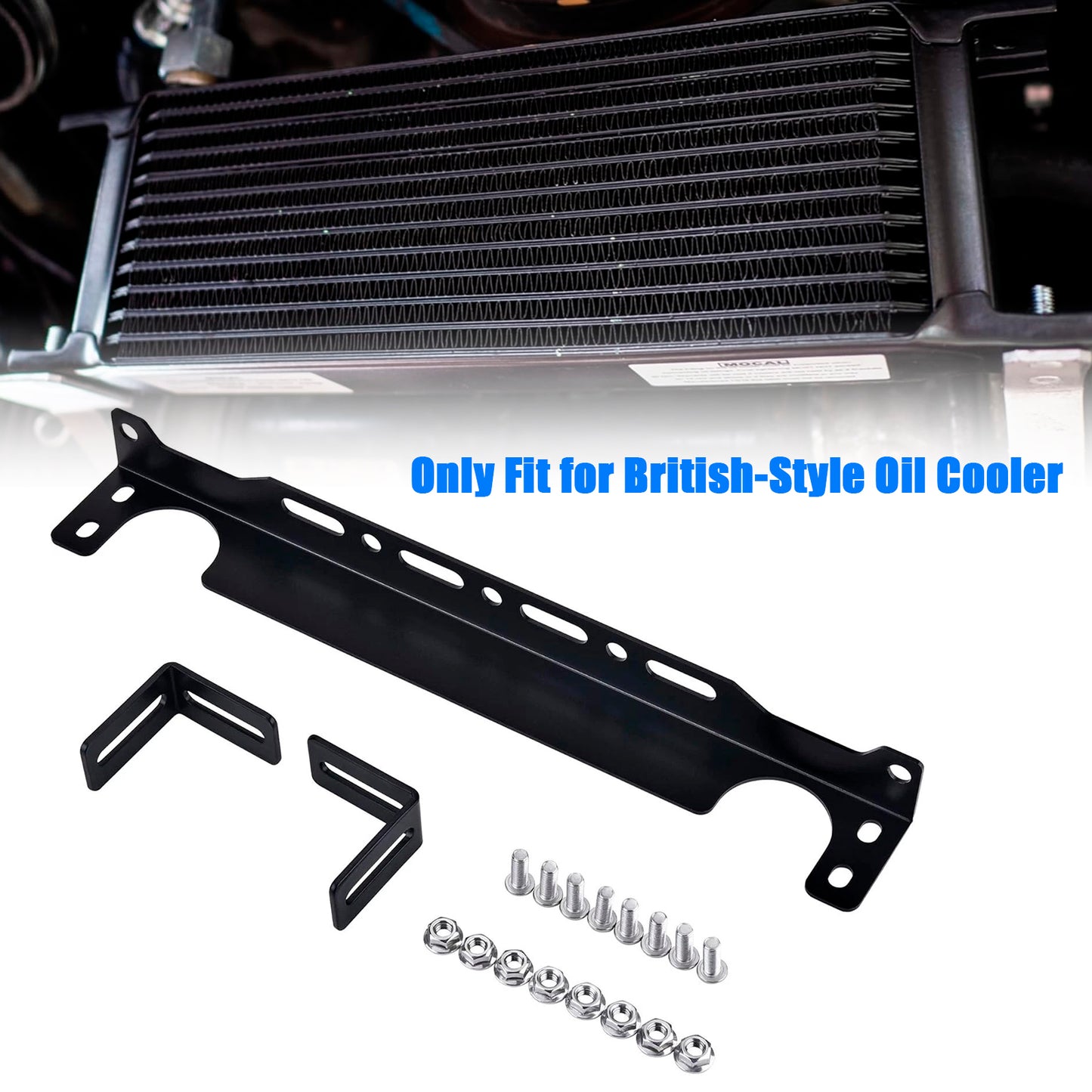 Cooler Mounting Bracket Kit 330mm 13.4inch British-Style Oil Cooler Oil