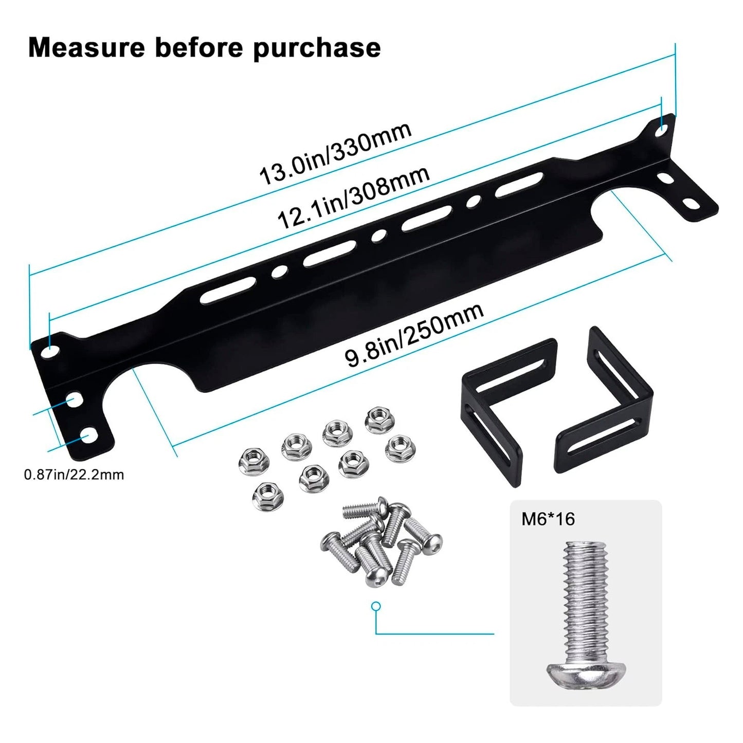 Cooler Mounting Bracket Kit 330mm 13.4inch British-Style Oil Cooler Oil