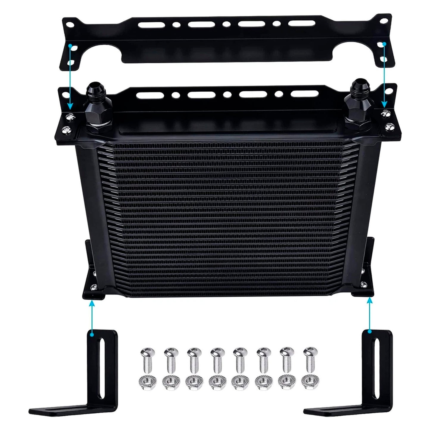 Cooler Mounting Bracket Kit 330mm 13.4inch British-Style Oil Cooler Oil