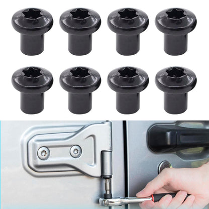 8Pcs Door Hinge Nut Bolt 2007-2019 Jeep Wrangler JK 6511744AA
