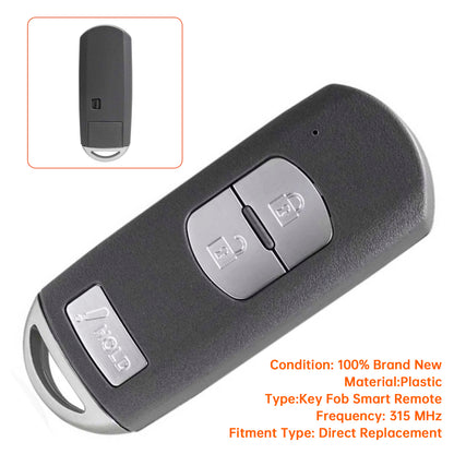 2017-2018 Mazda CX-3 WAZSKE13D01 Key Fob Smart Remote