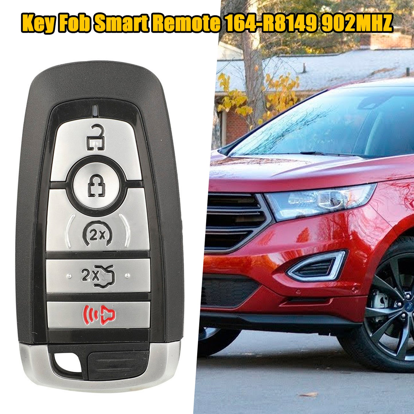 Key Fob Smart Remote 2017-2022 Ford Edge Fusion 164-R8149 902MHZ