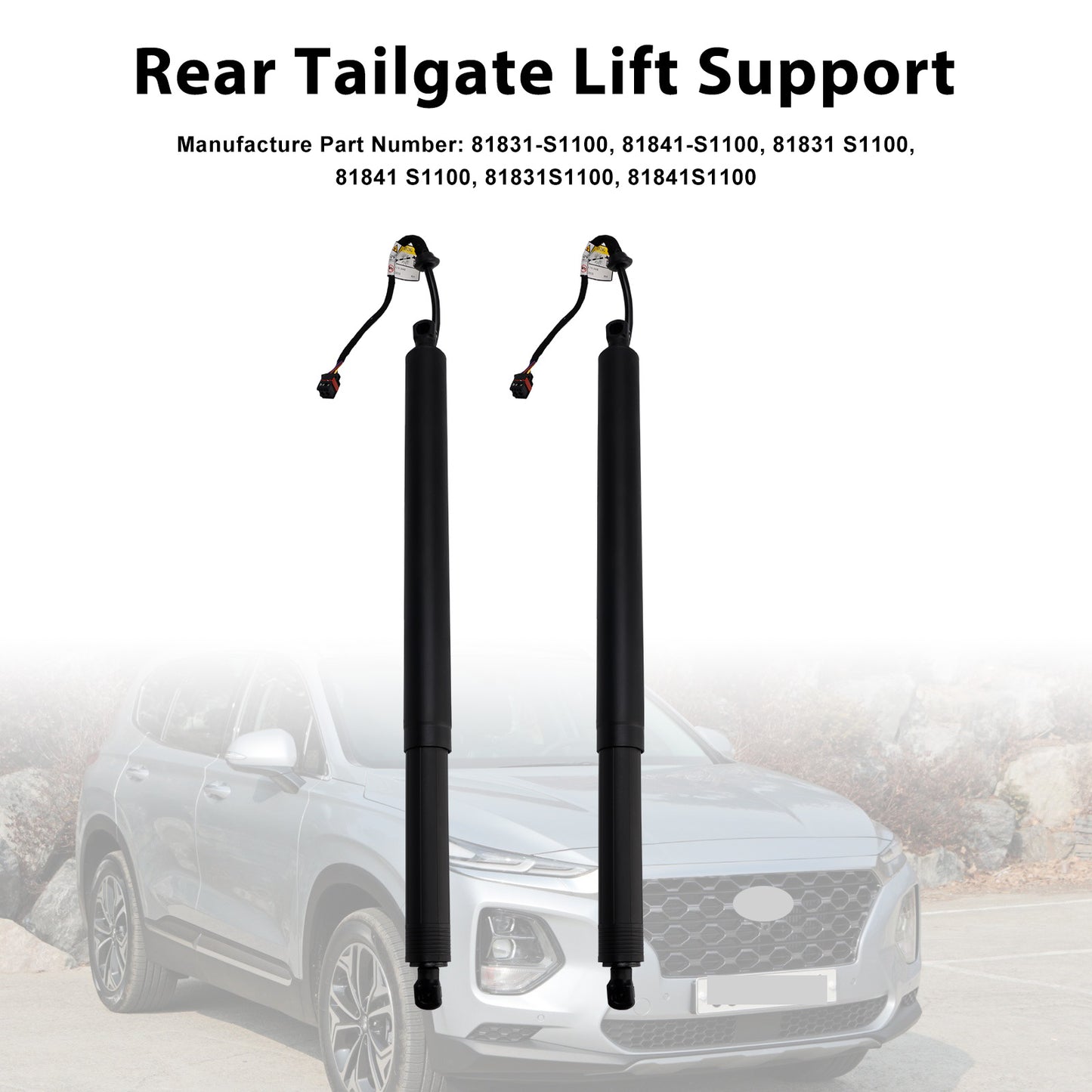 2PCS Rear Tailgate Power Lift Support 2019-2020 Hyundai Santa Fe 81831S1100