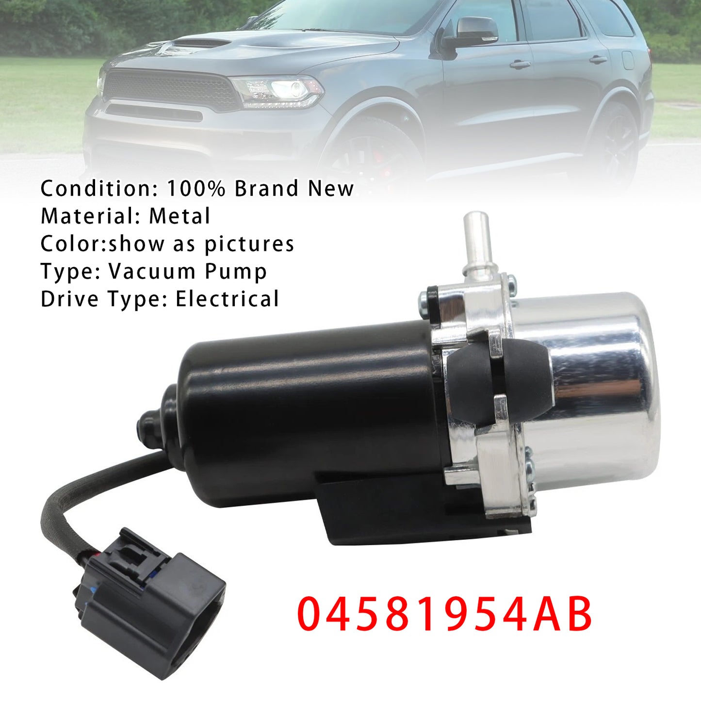 2016 2017-2019 Dodge Durango 3.6L 04581954AB Brake Booster Vacuum Pump