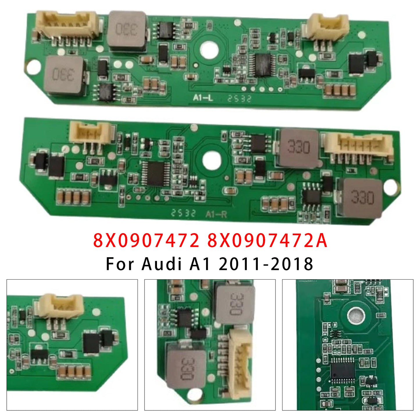 2011-2018 Audi A1 Left+Right LED Headlight Power Controller Module