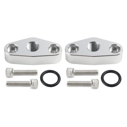 Chevy LS 551623 2 Pack Oil Pressure Sensor Adapter Plate M16 x 1.5