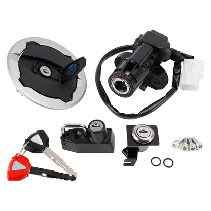 Ignition Switch Gas Cap Helmet Seat Lock Set For Kawasaki Ninja 500 Z500 24-26