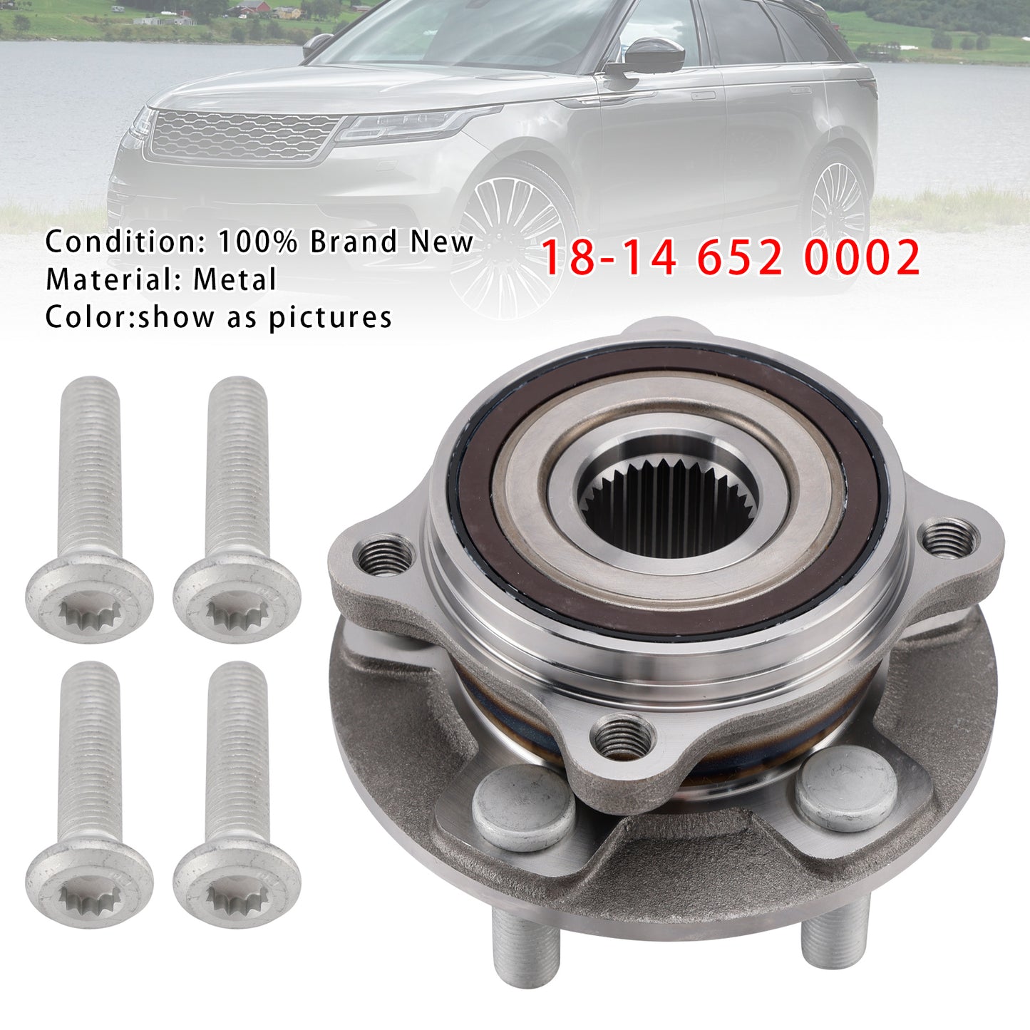 Jaguar F-Pace I-Pace Land Rover 18-14 652 0002 Front Wheel Hub