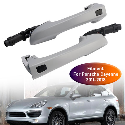 Left&Right Side Exterior Door Handle For Porsche Cayenne 2011-2018