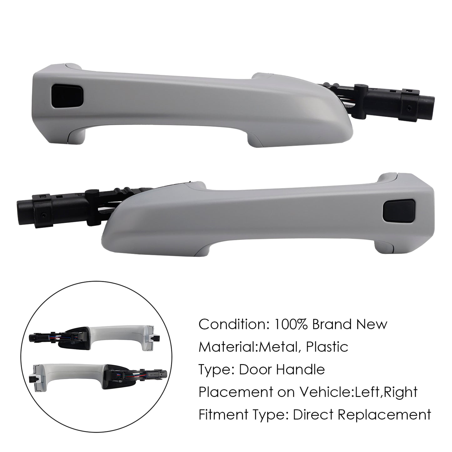 Left&Right Side Exterior Door Handle For Porsche Cayenne 2011-2018