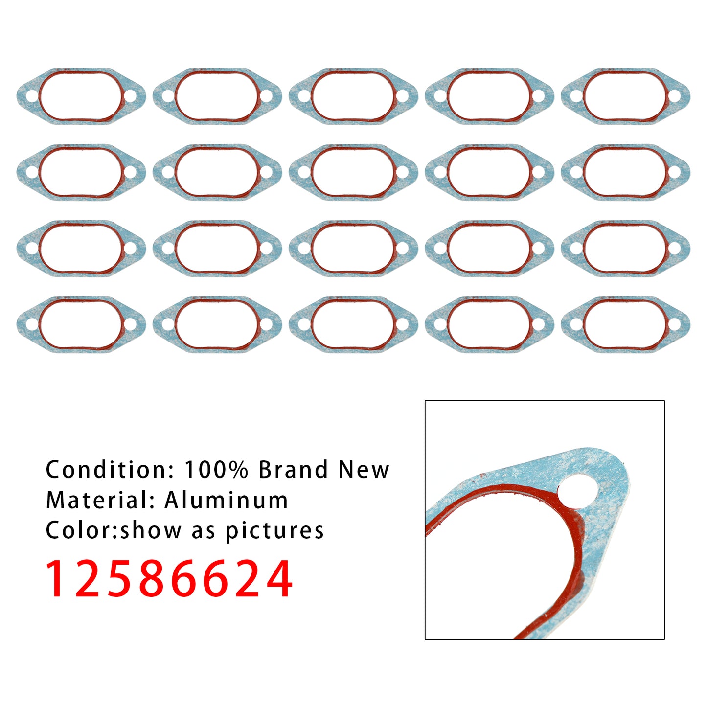 20PCS 12586624 Oil Pan Cover Gasket
