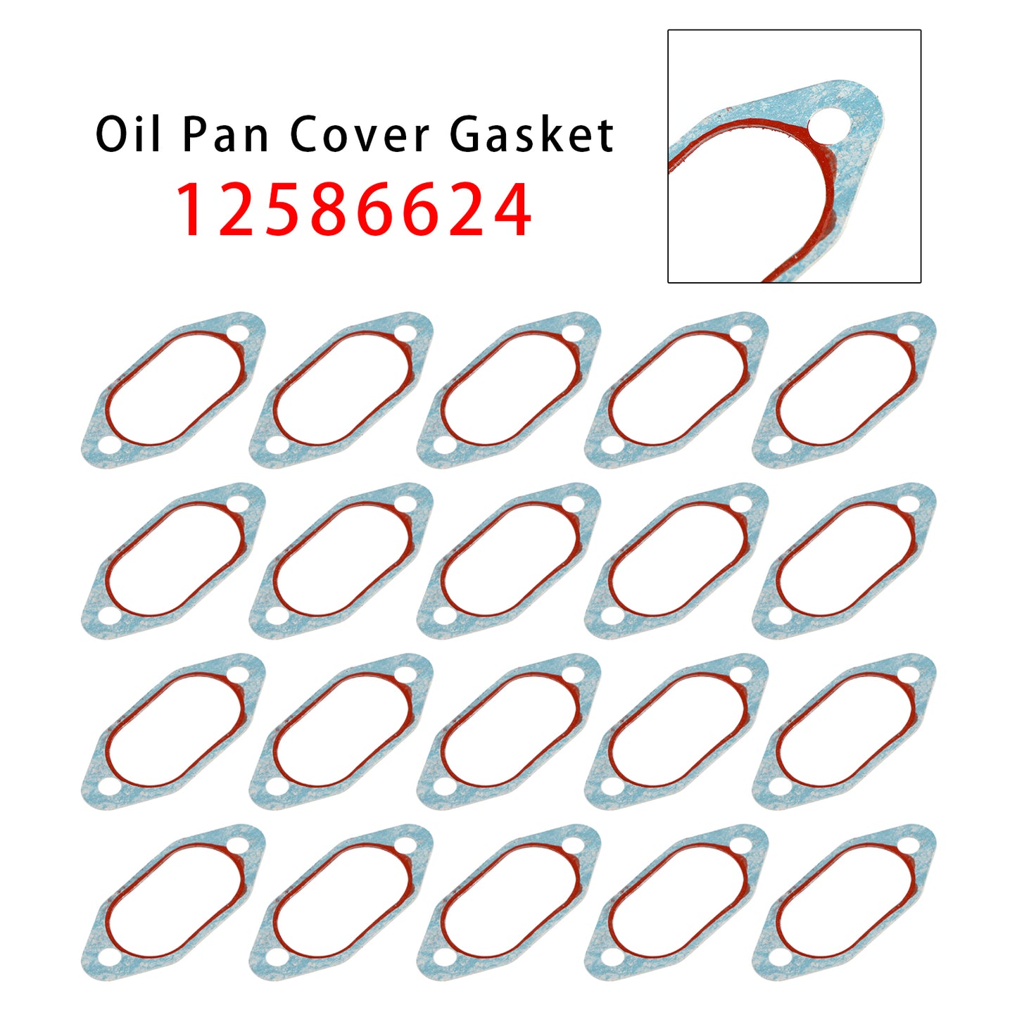20PCS 12586624 Oil Pan Cover Gasket