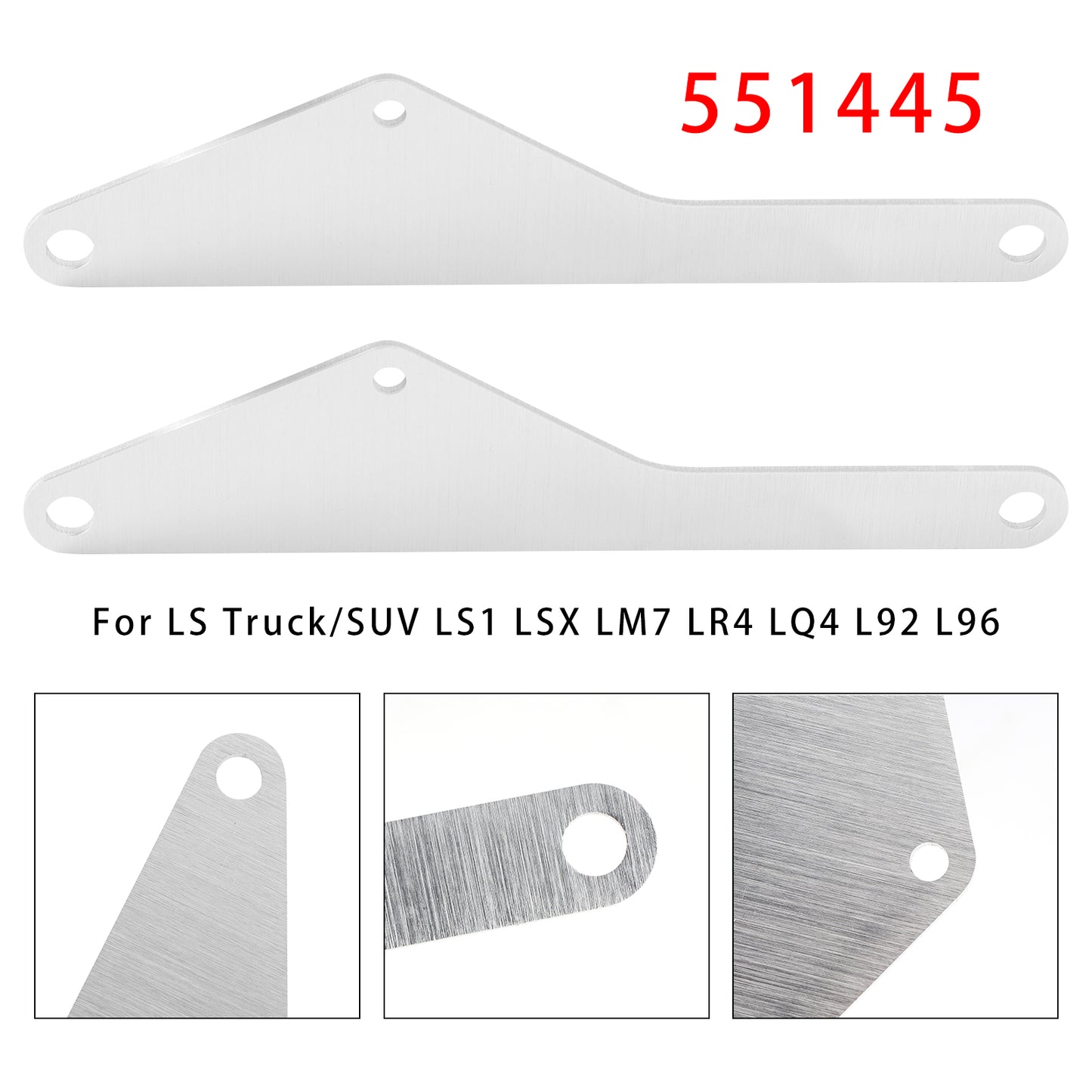 LS Truck/SUV LS1 LSX LM7 LR4 LQ4 L92 L96  551445 2 Pack Iron Block Drill Template to Mount Alternator