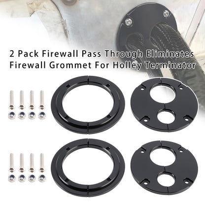 2 Pack Firewall Pass Through Eliminates Firewall Grommet Holley Terminator x Max